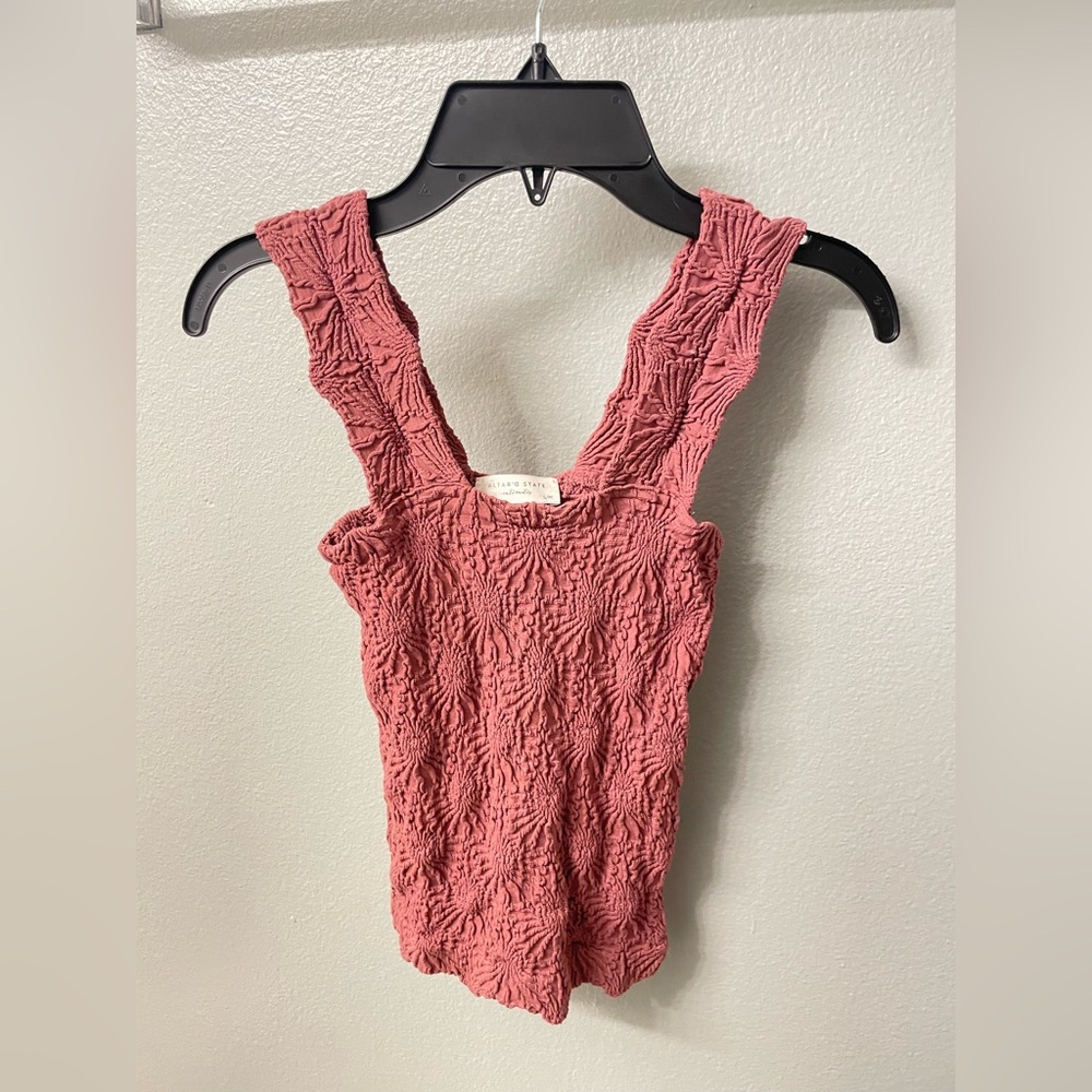 Altar'd State Textured Mauve Tank Top